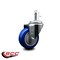 Service Caster 3.5'' Blue Polyurethane Wheel Swivel 7/16'' Grip Ring Stem Caster SCC-GR20S3514-PPUB-BLUE-716138 - alternate 4